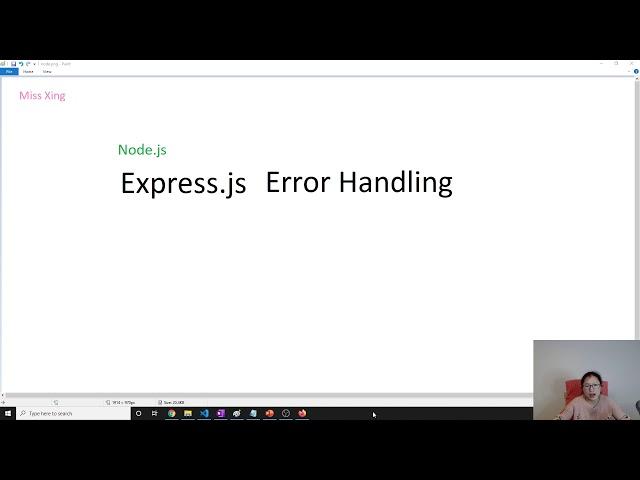 Node.js | Express.js - Error Handling