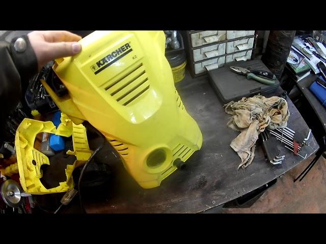 Минимойка KARCHER K2 CAR вскрытие и дефектовка