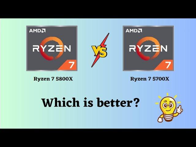 Ryzen 7 5800X vs Ryzen 7 5700X: Which is better?