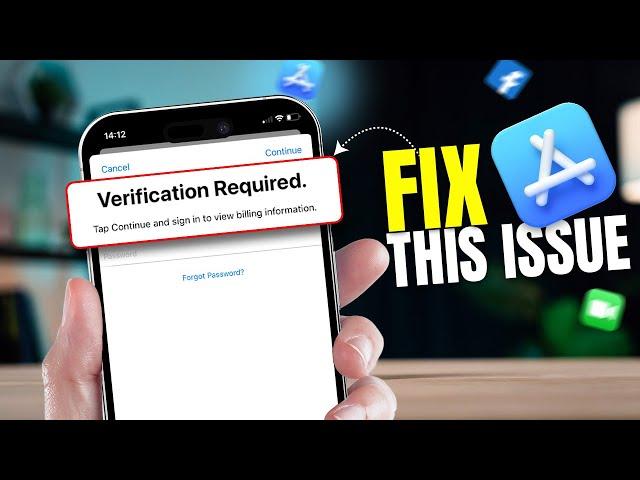 How To Fix Verification Required App Store Problem On iPhone | App Store Verification Error