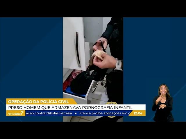 DF | Preso homem que armazenava pornografia infantil