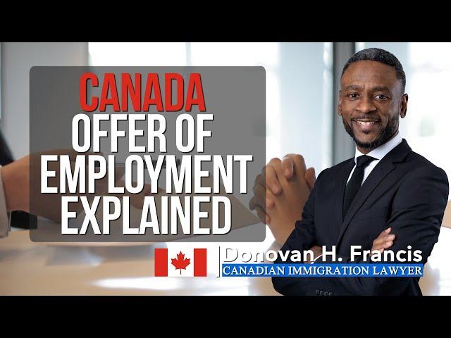 Canada Offer of Employment Explained