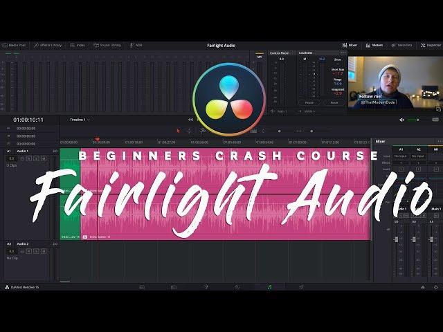 DaVinci Resolve 15 - Fairlight Audio Crash Course! Basic Audio Editing for any kind of Video