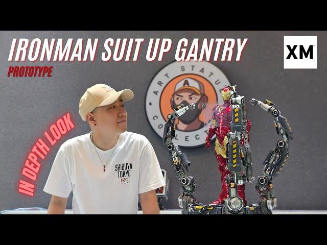 1/4 scale Ironman Suit Up Gantry *prototype* In Depth Look | XM Studios