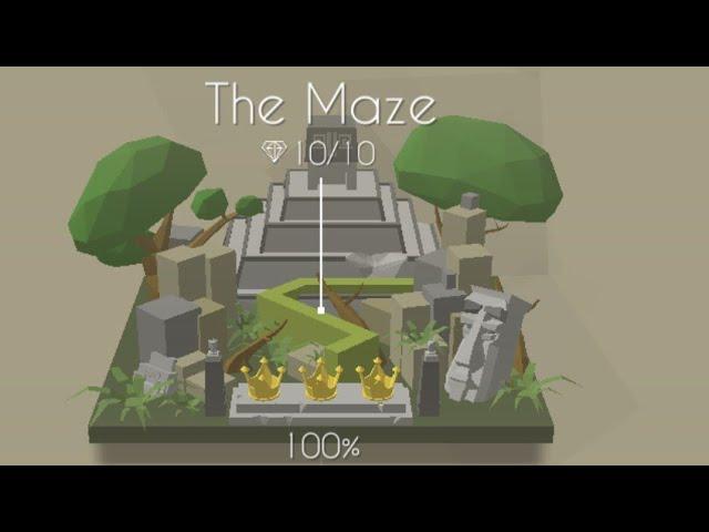 Dancing Line | The Maze All Gems and Crowns %100 (With Secret Ending!)