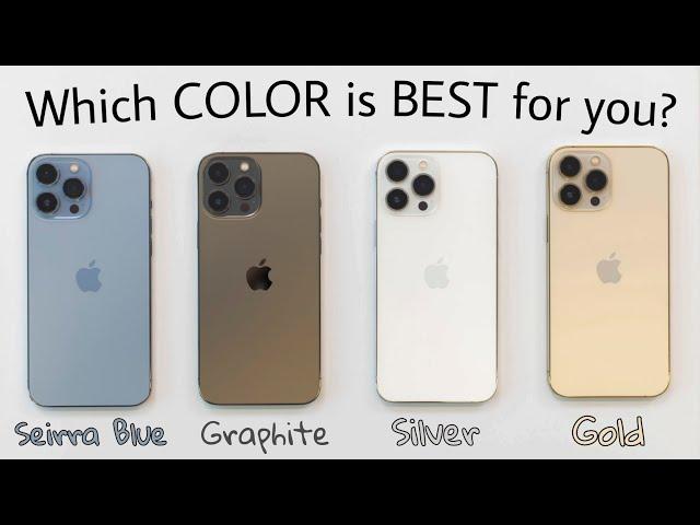 iPhone 13 Pro All Colors Unboxing & Hands On Comparison! - Gold vs Silver vs Graphite vs Seirra Blue