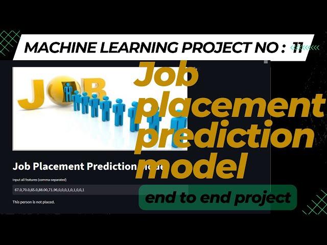 Job Placement Prediction Model: How AI Can Help You Land Your Dream Job | ML Projects