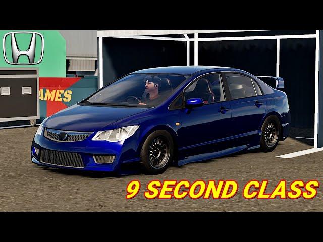 HOW TO BE CHAMPION IN 9 SECOND CLASS DRAG RACE WITH HONDA CIVIC FD || CAR PARKING MULTIPLAYER 2