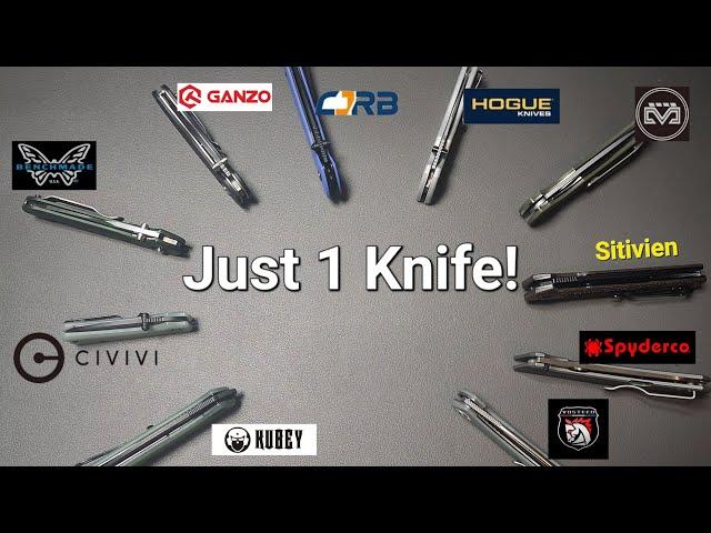 Top 10 EDC Knives (1 from each brand) #2