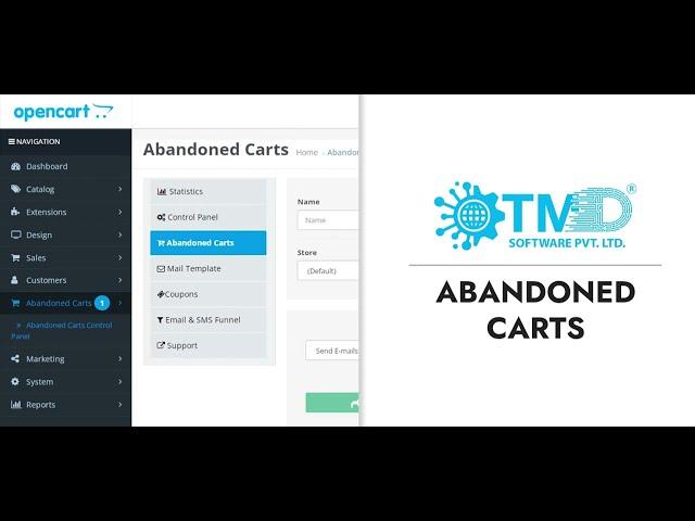 TMD OpenCart Abandoned Cart Module