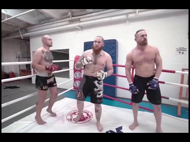 3 vs 1 MMA fight