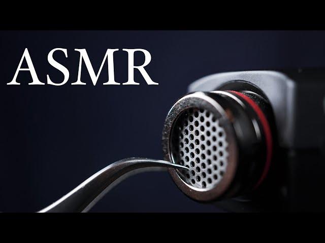 ASMR ピンセットでマイクの縁を挟むだけ / Just pinch the edge of the microphone with tweezers