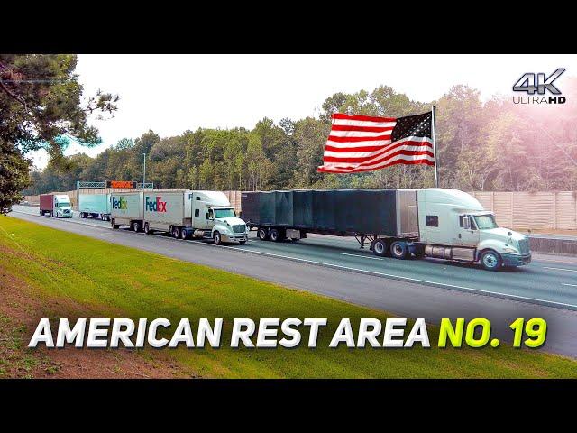 REST AREA FOR CAR AND TRUCK. HOW IT WORKS American Rest Area No. 19 I-475, Macon, GA. Walking Tour