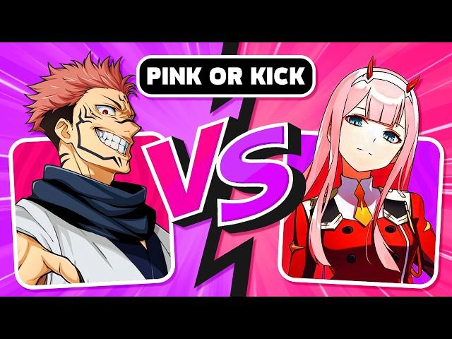 PICK ONE KICK ONE  Pink Hair Anime Characters Edition 