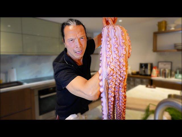 Iron Chef Dad Cooks Octopus!