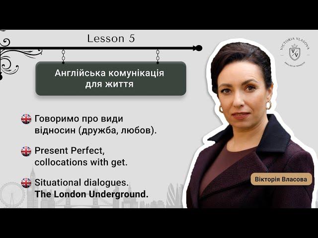 English A1-B1. Lesson 5. Present Perfect. Relationships. Dialogues The London Underground