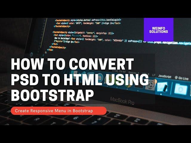 PSD to HTML conversion tutorial in Hindi | PSD to html conversion tutorial | Create responsive menu