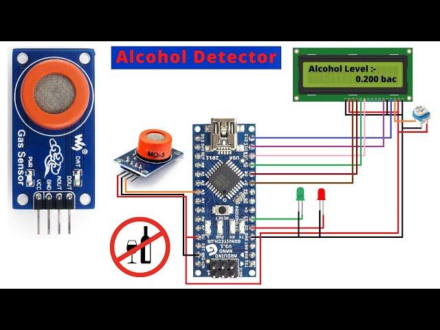 MQ-3 Sensor interfacing with Arduino | Alcohol Detector
