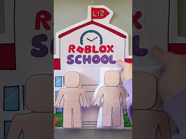roblox outfit blind bag x girl boy school uniforms  #blindbag #squishy #papercraft #asmr #craft