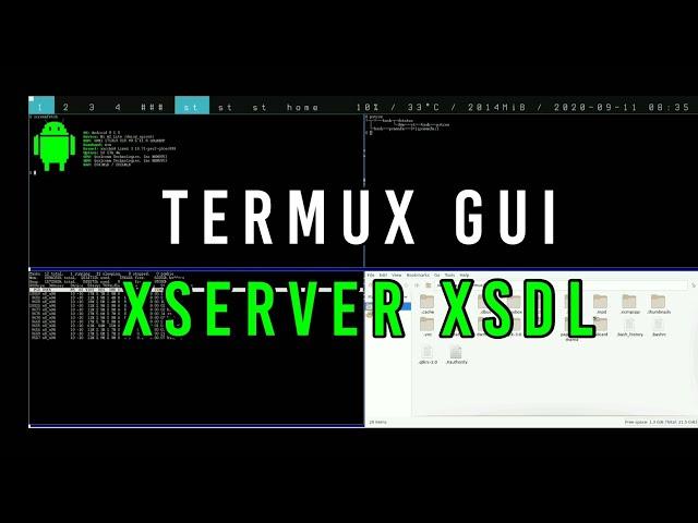 Termux GUI - dwm Running On Termux Using XServer XSDL (Android)