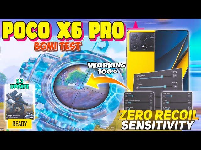 Poco X6 Pro BGMI Sensitivity Settings | Poco X6 Pro BGMI Test