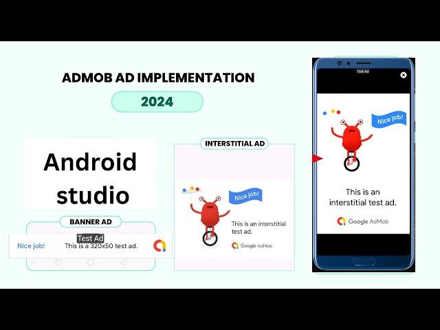 AdMob Ad Best implementation 2024 || Bannar Ads, InterstitialAd in Android Studio