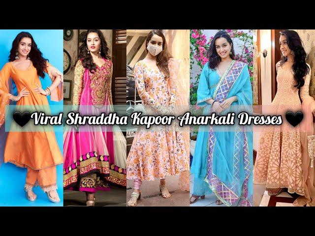 Viral Shraddha Kapoor's Anarkali Suits  |Anarkali Dress Design #bollywood #frocksuit