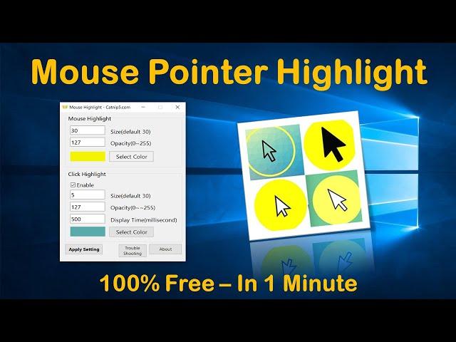 How to Highlight Mouse Pointer | Windows 10