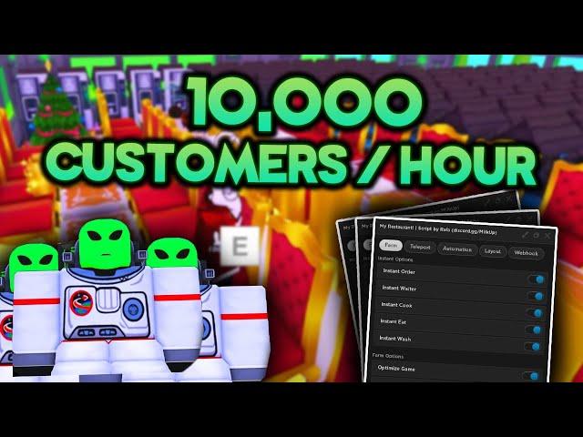 [NEW OP] My Restaurant Script | FASTEST Auto Farm | Force Alien Customers