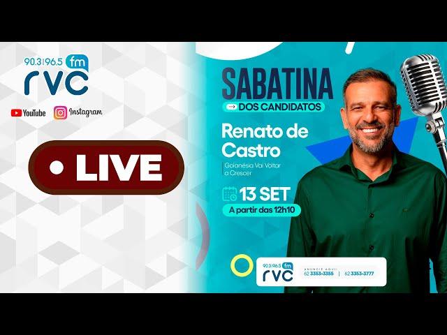 SABATINA DOS CANDIDATOS A PREFEITO DE GOIANÉSIA - GO: RENATO DE CASTRO