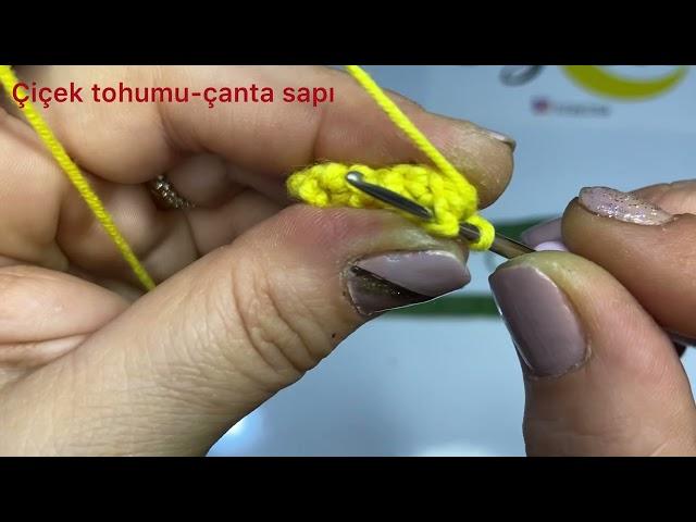 Çiçek tohumu -Çanta sapı yapımı