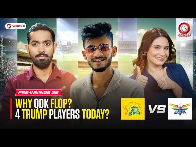 LIVE   CSK vs LSG  Pre-Match | Fantasy Countdown EP- 38 | Match - 38 | IPL 2024