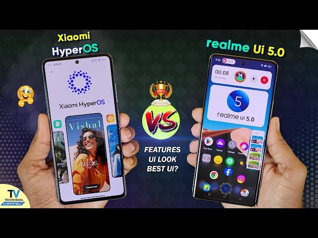 HyperOS vs Realme Ui 5.0 Update Comparison | Which is FASTER Ui? | HyperOS & Realme Ui 5.0 Features