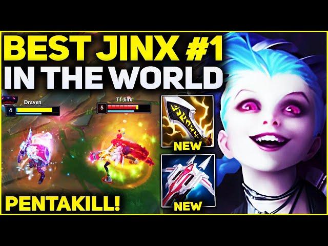 RANK 1 BEST JINX IN THE WORLD AMAZING GAMEPLAY! | Season 13 League of Legends