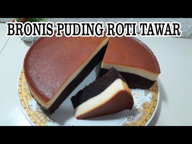 Resep Brownies Puding Karamel ️ ROTI TAWAR DIMASAK SEPERTI INI ENAK BANGET ️NO MIKSER NO OVEN ️