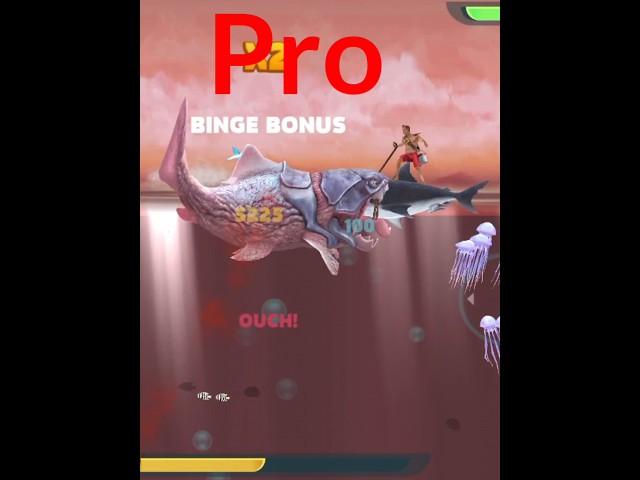 HUNGRY SHARK Evolution Pro vs Noob Shark  #youtubeshorts #shots