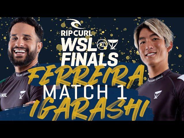 Italo Ferreira vs Kanoa Igarashi | Rip Curl WSL Finals 2022 - Match 1