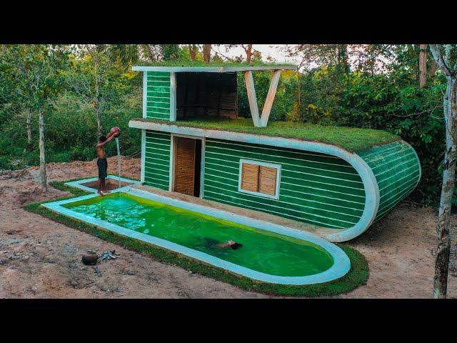 65 Days Building The Most Amazing Underground Temple House and Swimming Pool