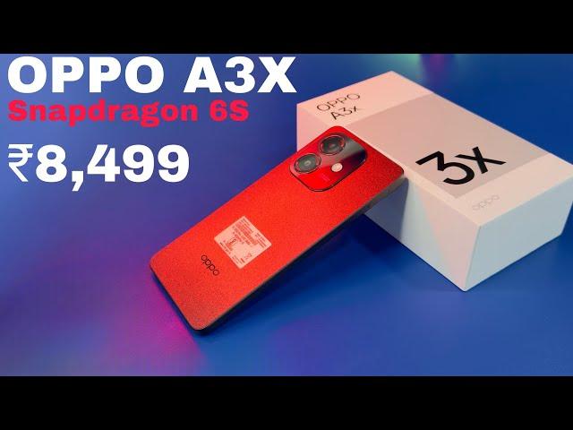 Oppo A3x 4G  Unboxing | Review | Camera | Design | Snapdragon 6s 4G Gen 1 | Price