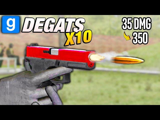 Gmod Mais les Dégâts des armes sont X10 (Un carnage !)