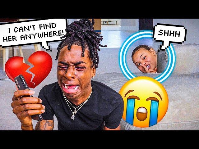 MISSING GIRLFRIEND PRANK ON BOYFRIEND! *HE CRIED*