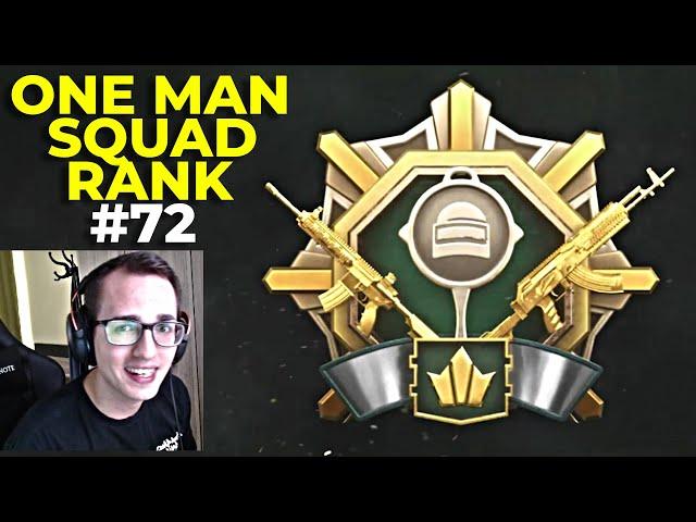 AS USTASI OLDUM ! ONE MAN SQUAD RANK 72. BÖLÜM - PUBG MOBILE