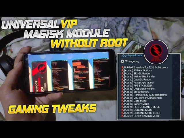 WITHOUT ROOT - Universal VIP Magisk Module Of GODSPEED No Need Root Acess Via Using Termux & Shizuku