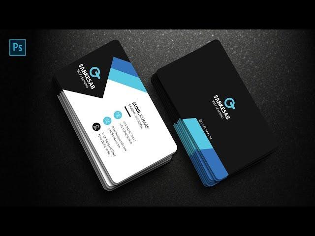 Business Card Design Hindi | Professional Visiting Card Design | Visiting Card Design in Photoshop