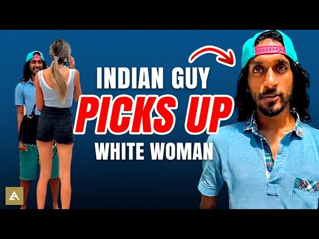 Short Indian Guy Approaches WHITE WOMEN in Miami