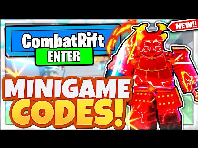 ALL NEW *MINIGAMES* UPDATE CODES! Combat Rift Roblox