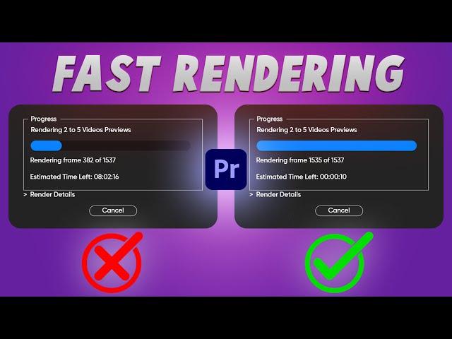 Fast Rendering in Premiere Pro | How to Render & Export Faster | Tutorial 2024