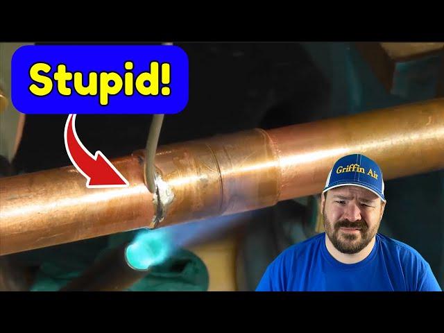 HVAC Myth! Soft solder vs Brazing. (Air conditioner breakdowns that follow!)