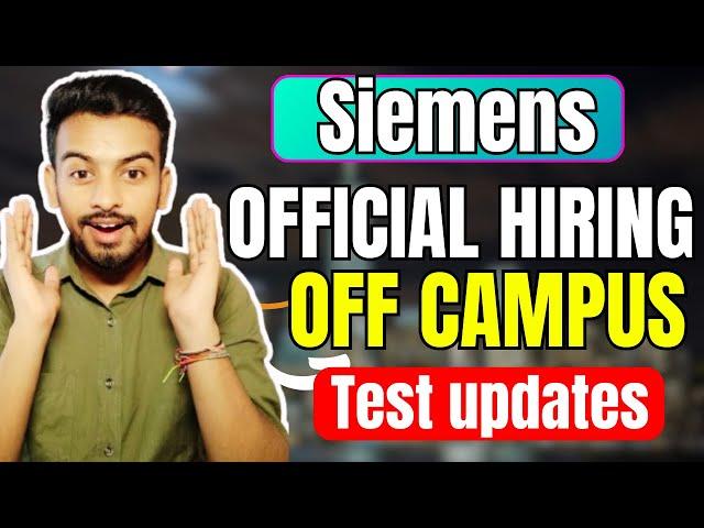 Siemens Biggest Hiring | OFF Campus Drive For 2024, 2023, 2022 Batch | Fresher Jobs | Kn Academy