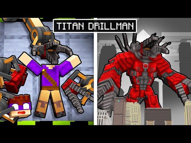 DONAT3LO virou TITAN DRILL MAN no Minecraft!